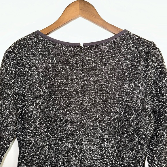 Talbots knit tweed black shift career dress women 4 - Picture 9 of 13